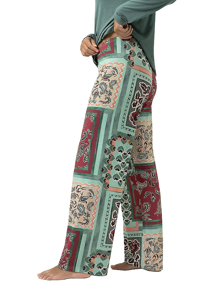 MEY | Pyjamahose MYSTICAL MAZE | grün