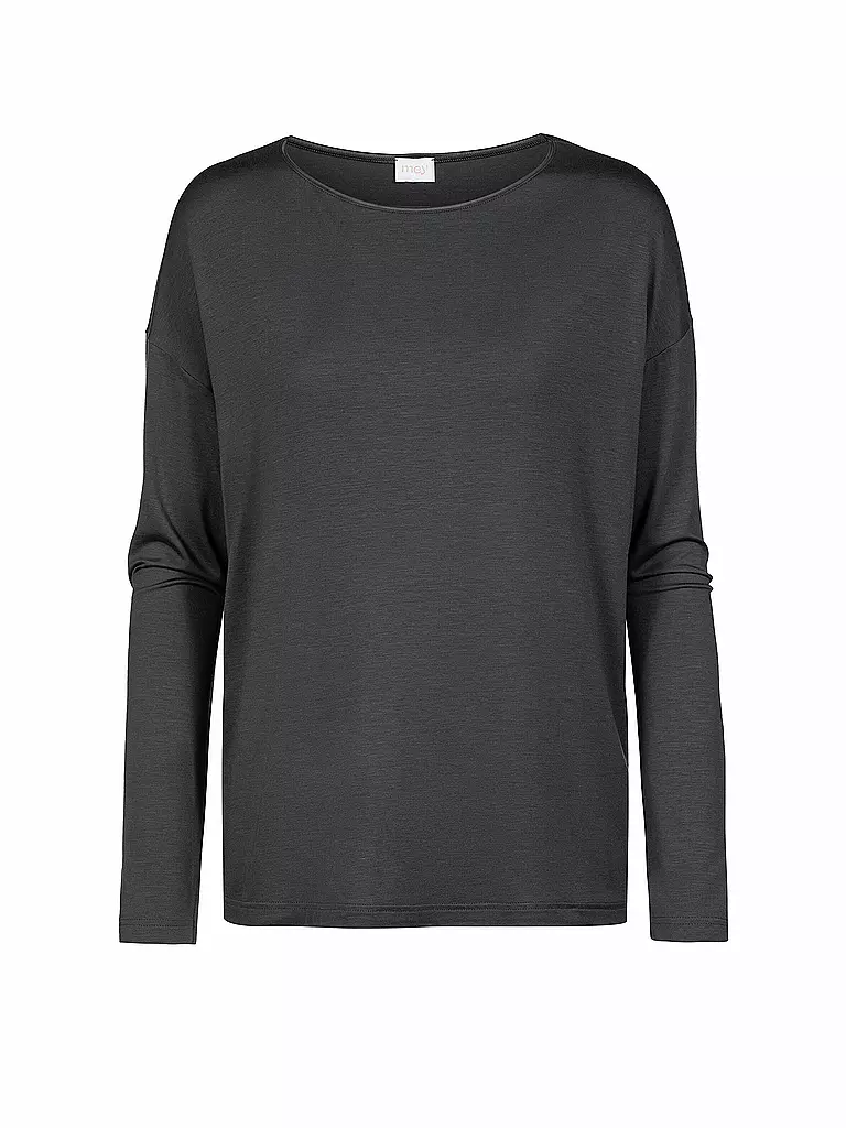 MEY | Pyjamashirt PURE CHIC thunder grey | grau