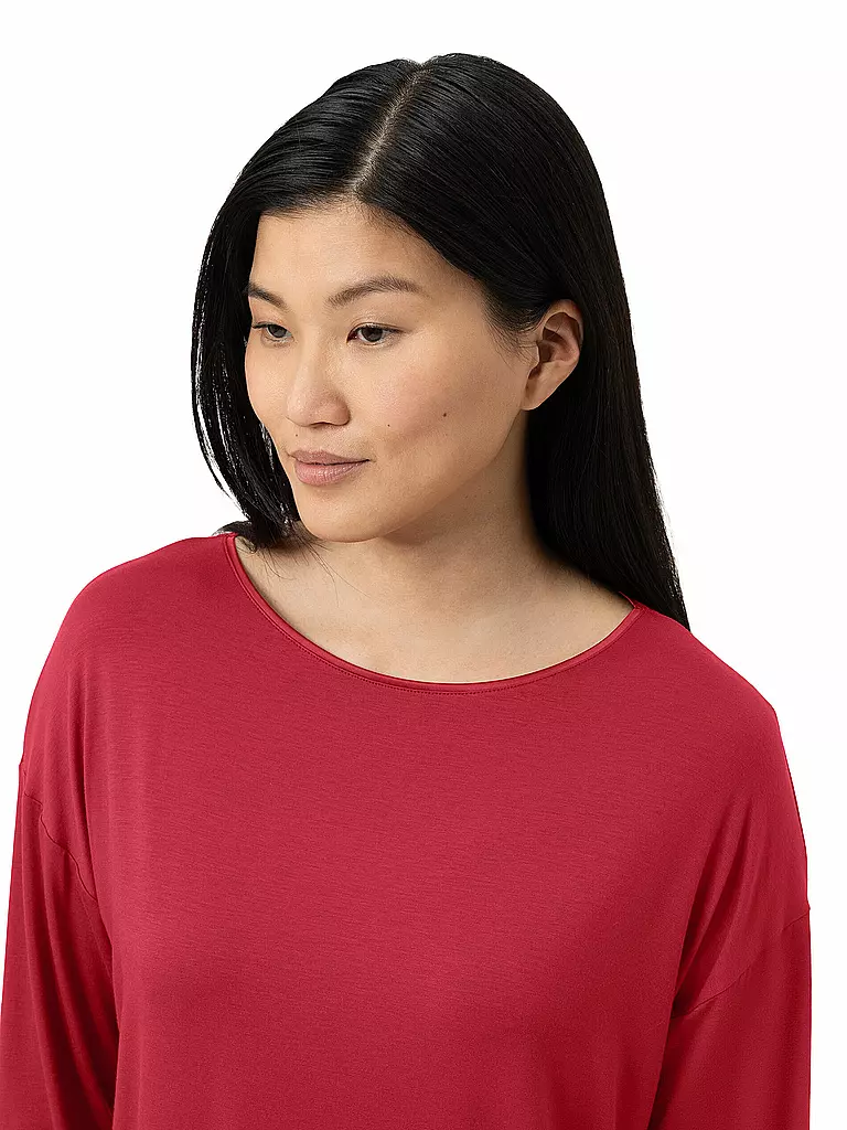 MEY | Pyjamashirt PURE CHIC | rot
