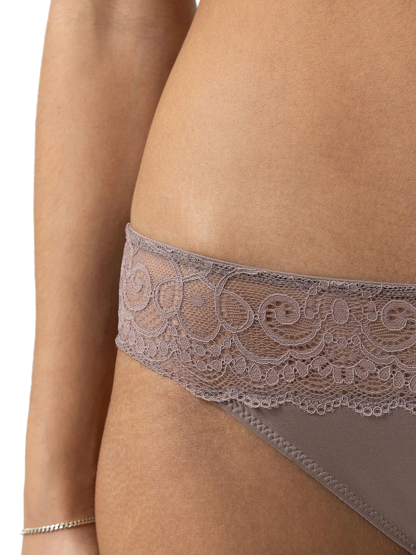 MEY | Slip AMOROUS milk n coffee | hellbraun