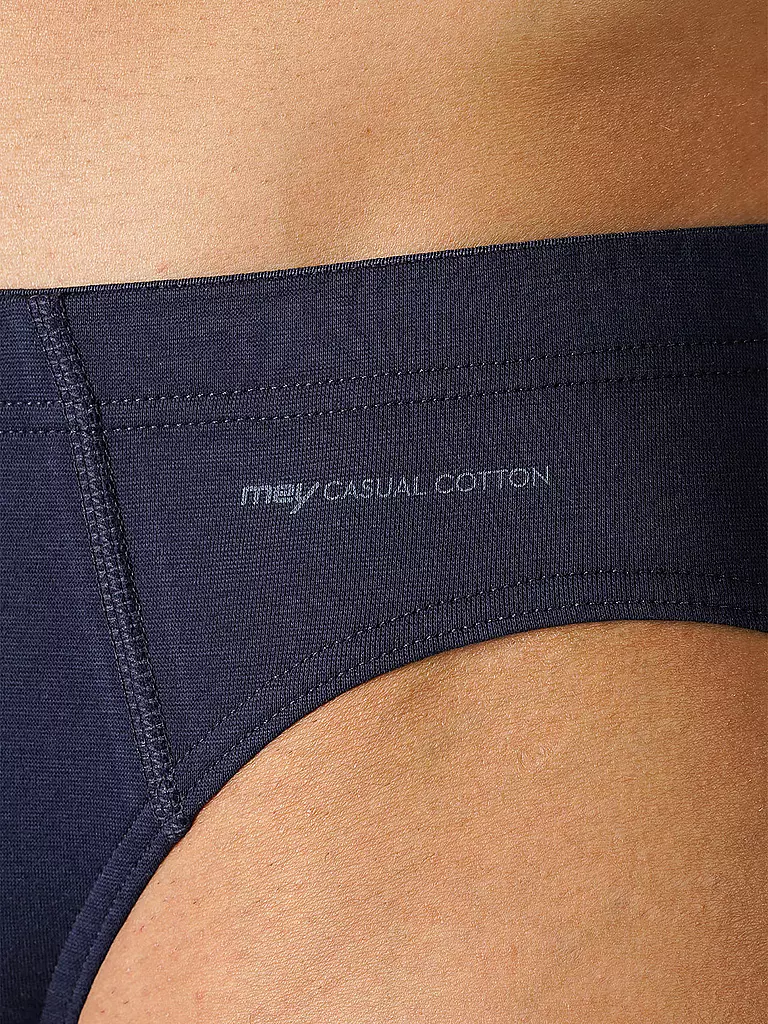MEY | Slip Casual Cotton Yacht Blue | schwarz