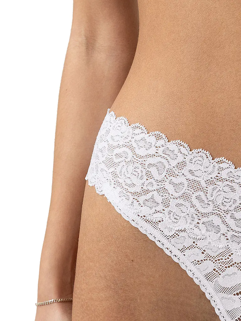 MEY | String SAVAGE LACE weiss | 