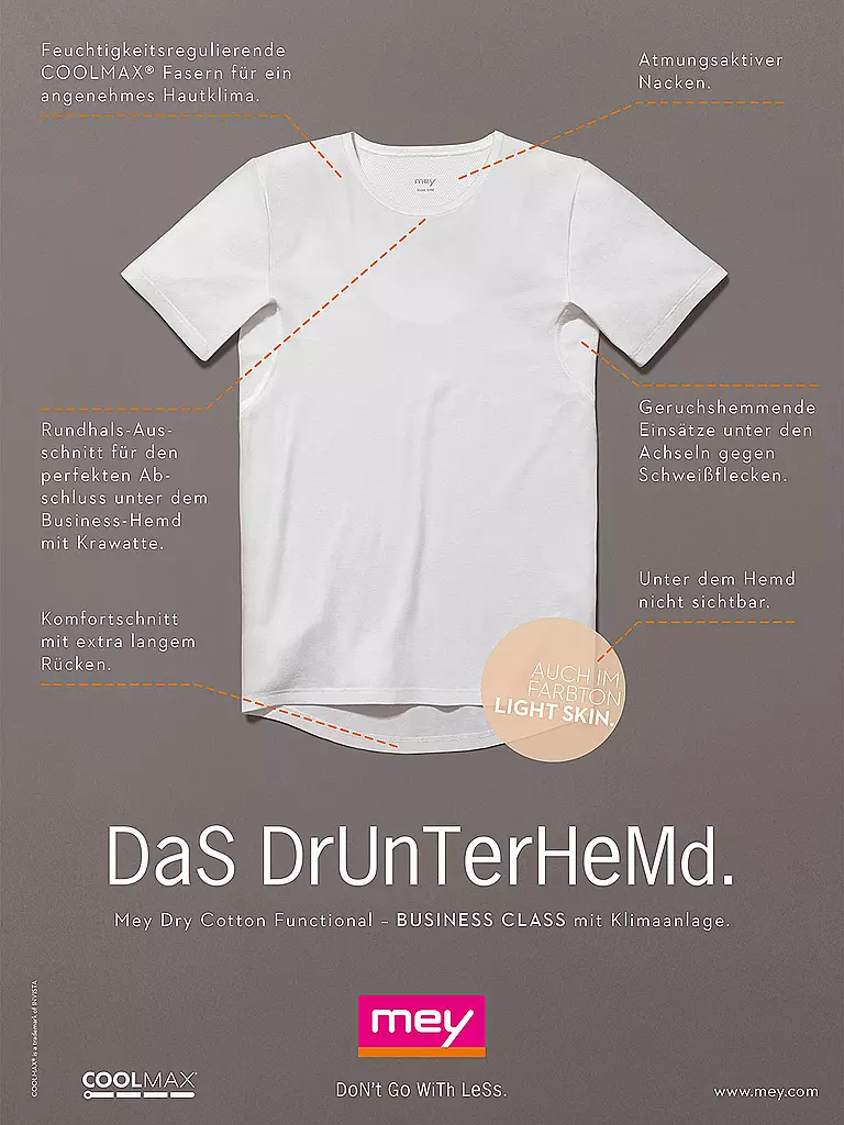 MEY | T-Shirt - Unterhemd weiss | weiss