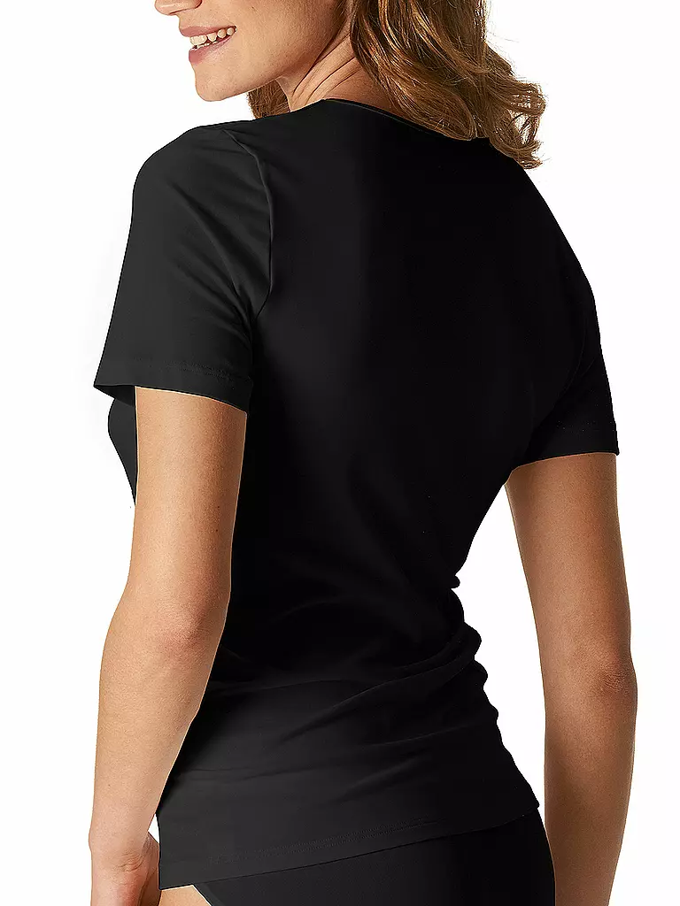 MEY | T-Shirt EMOTION schwarz | blau