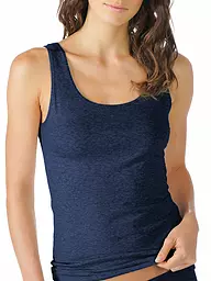 MEY | Top - Unterhemd COTTON PURE light grey melange | blau