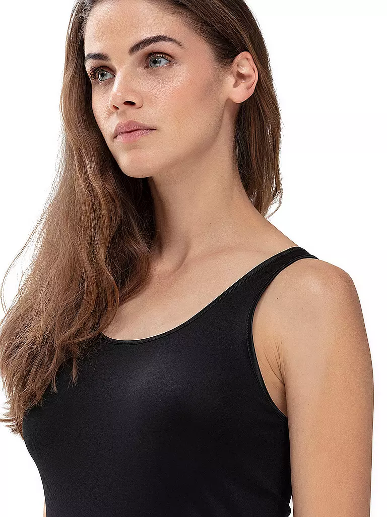 MEY | Top - Unterhemd EMOTION schwarz | rosa