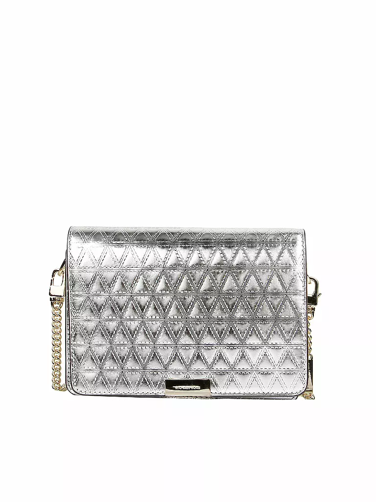 MICHAEL KORS | Ledertasche - Clutch "Jade" | silber