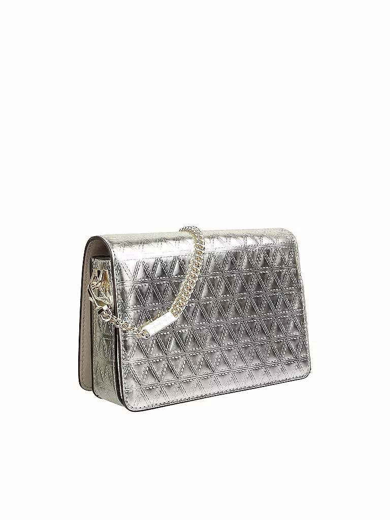 MICHAEL KORS | Ledertasche - Clutch "Jade" | silber