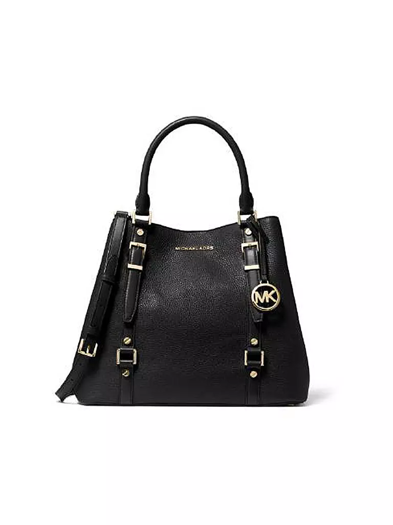 MICHAEL KORS | Ledertasche - Henkeltasche "Bedford" | schwarz