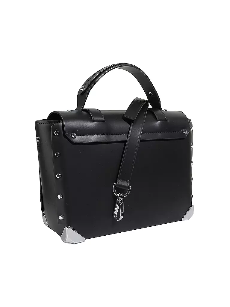 MICHAEL KORS | Ledertasche - Henkeltasche "Manhattan" | schwarz