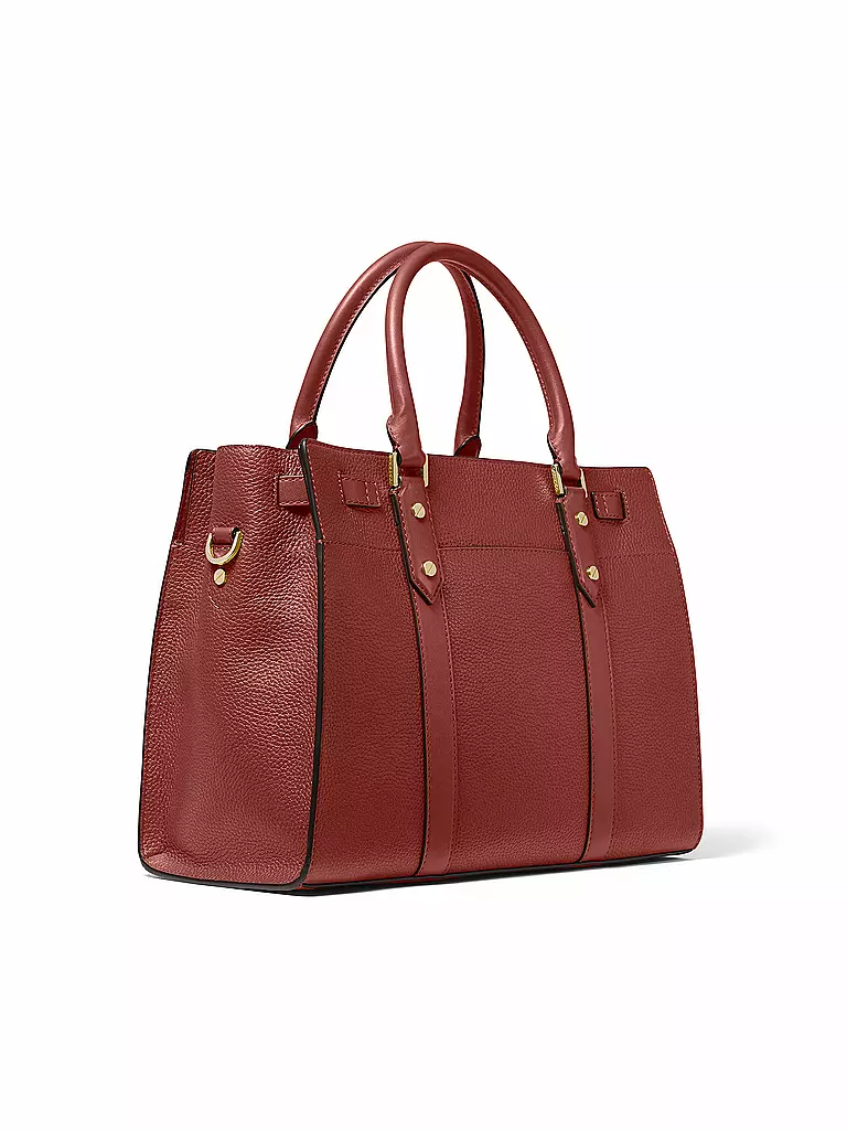 MICHAEL KORS | Ledertasche - Henkeltasche  "Nouveau Hamilton" | rot