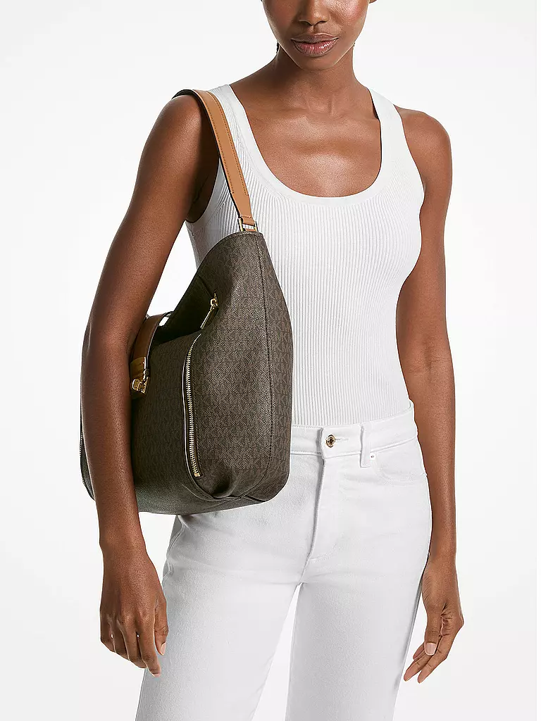MICHAEL KORS | Ledertasche - Hobo ADDIE | braun