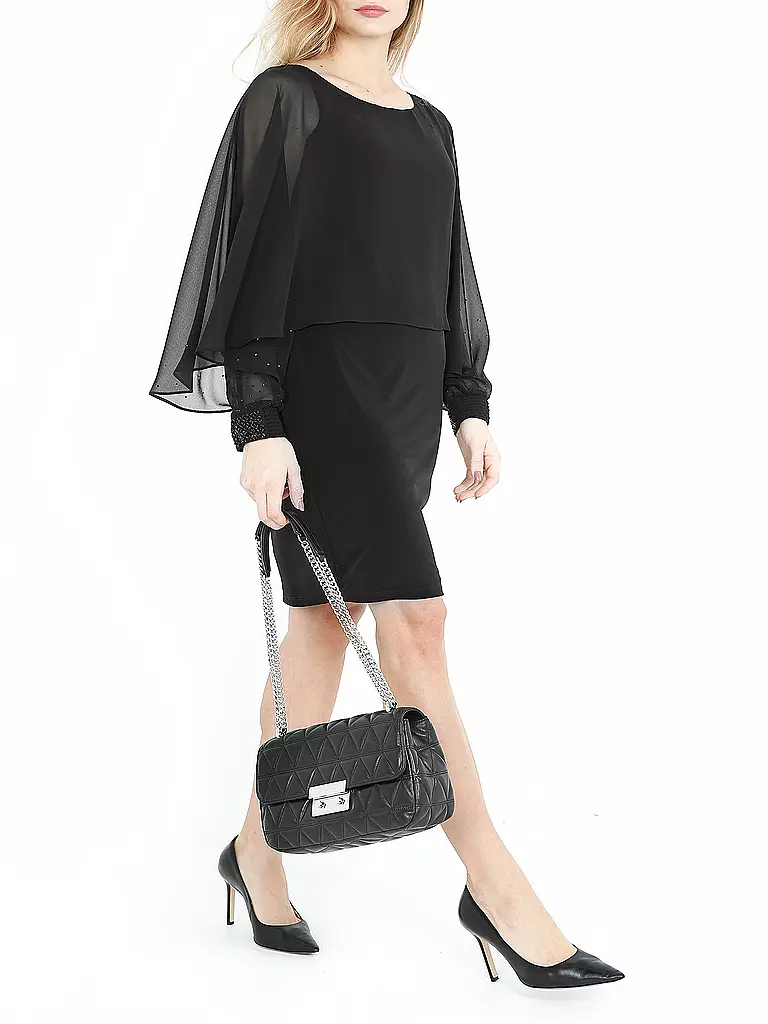 MICHAEL KORS | Ledertasche - Schultertasche "Sloan" | schwarz