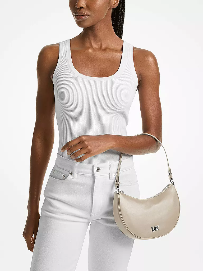 MICHAEL KORS | Ledertasche - Schultertasche KYLA | creme