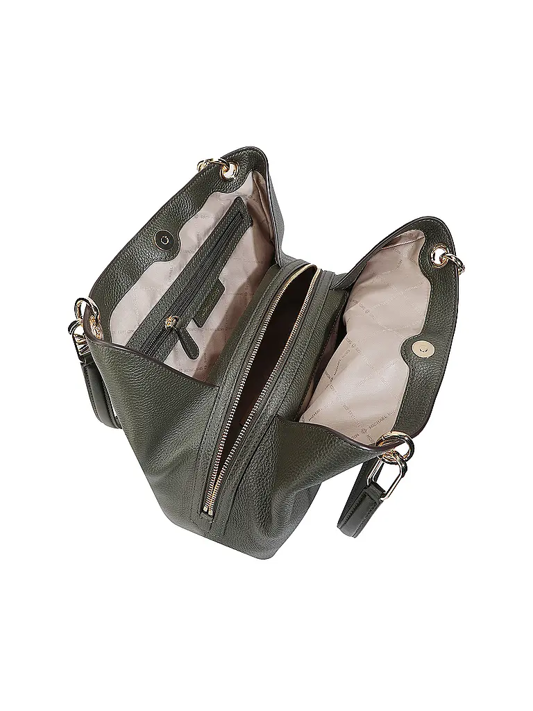 MICHAEL KORS | Ledertasche - Umhängetasche KENSINGTON Large | olive