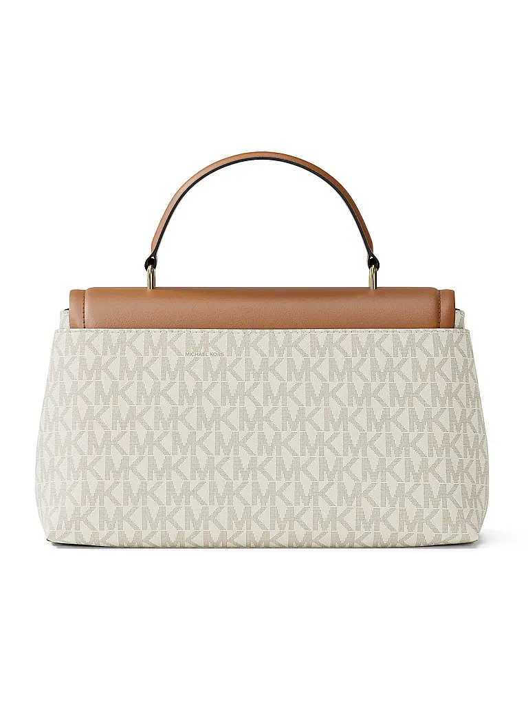 MICHAEL KORS | Tasche - Henkeltasche TRIBECA MEDIUM SIGNATURE LOGO | Beige
