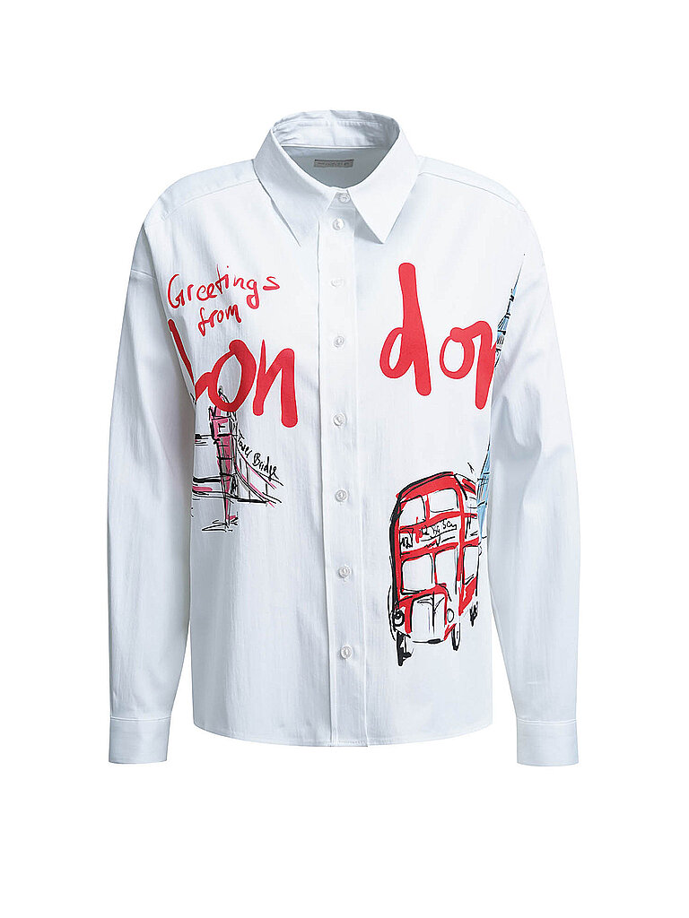 MILANO ITALY Bluse weiss | 46