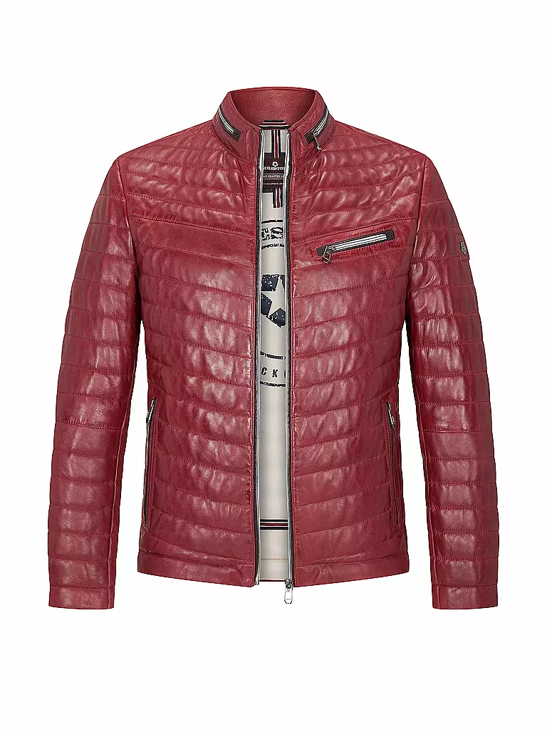 MILESTONE | Lederjacke DAMIOANO | rot