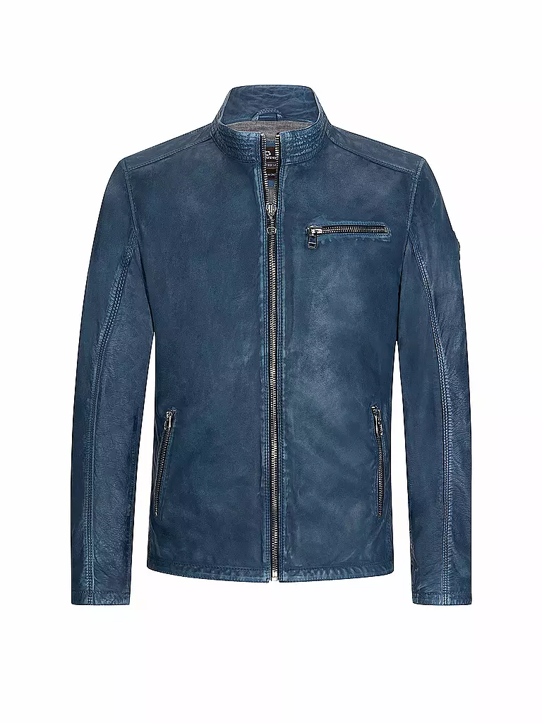 MILESTONE | Lederjacke MS-Monza | blau