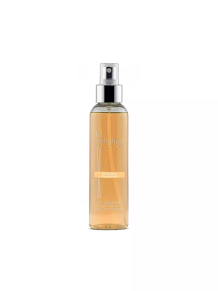 MILLEFIORI | Raumspray Natural Fragrance - Lime & Vetiver 150ml | gelb