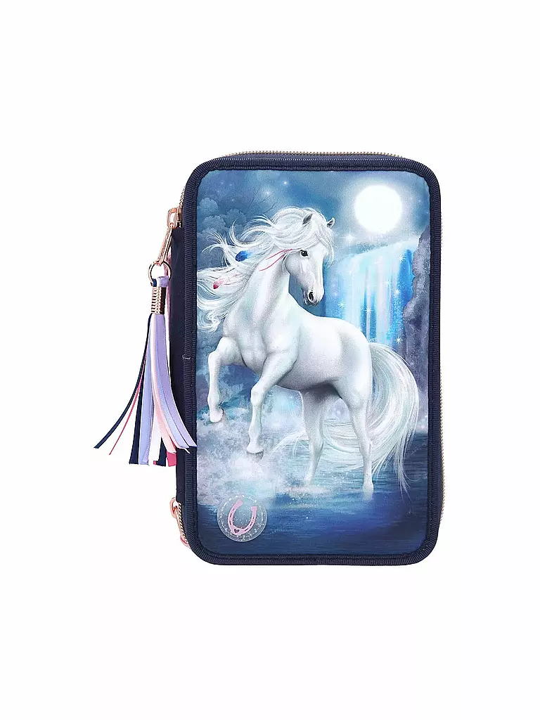 MISS MELODY | 3-Fach Federtasche mit LED | keine Farbe