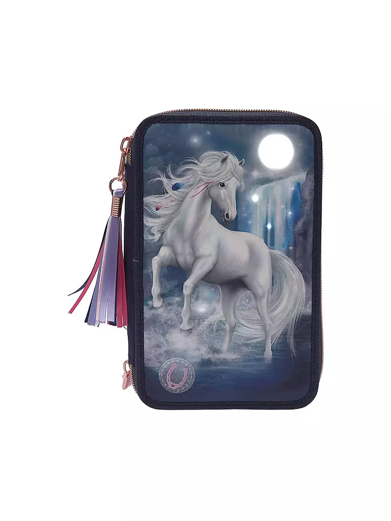 MISS MELODY | 3-Fach Federtasche mit LED | keine Farbe
