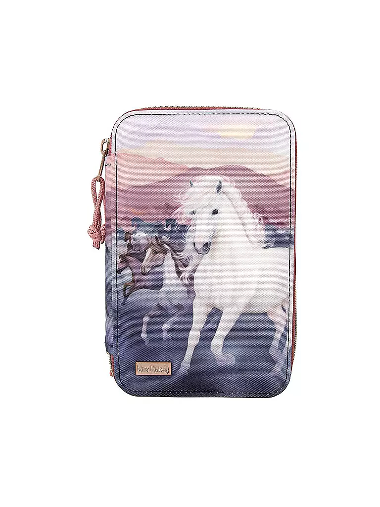 MISS MELODY | Miss Melody 3 Fach Federtasche Night Horses | keine Farbe