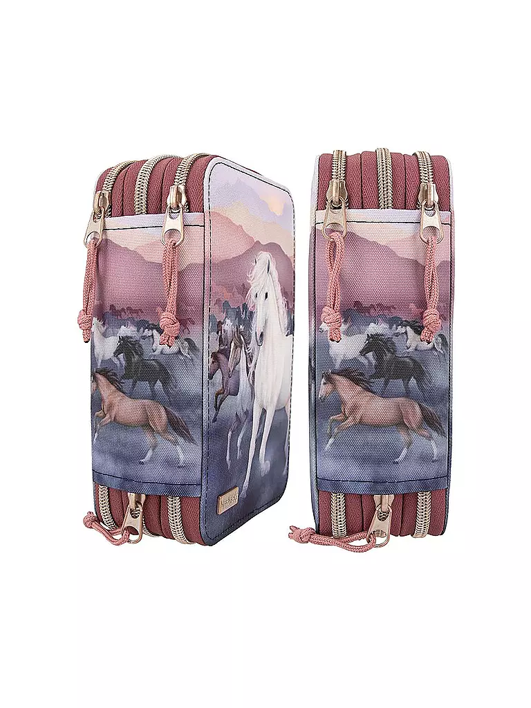 MISS MELODY | Miss Melody 3 Fach Federtasche Night Horses | keine Farbe