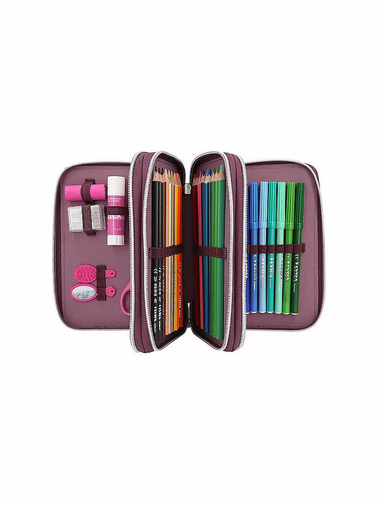 MISS MELODY | Miss Melody 3-Fach Federtasche WILDFLOWERS | keine Farbe
