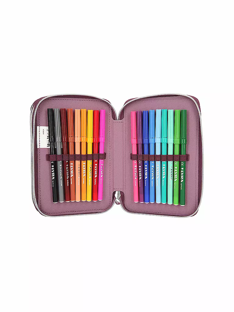MISS MELODY | Miss Melody 3-Fach Federtasche WILDFLOWERS | keine Farbe