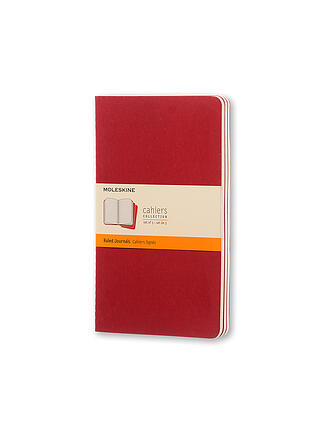 MOLESKINE | Notizheft  CAHIER 3er-Set liniert Large Preiselbeer