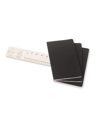 MOLESKINE | Notizheft CAHIER 3er-Set liniert Large Schwarz
