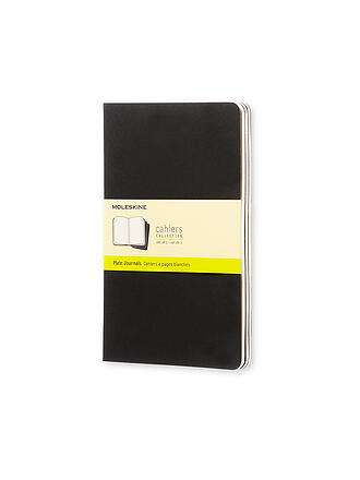 MOLESKINE | Notizheft CAHIER 3er-Set blanko Large Schwarz