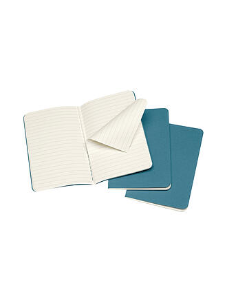 MOLESKINE | Notizheft CAHIER 3er-Set liniert Large Brisk Blue