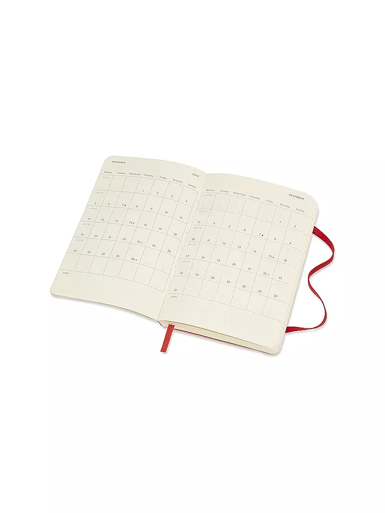 MOLESKINE | Kalender - Weekly Notebook Pocket SC Scarlet Red 2018/19 | rot