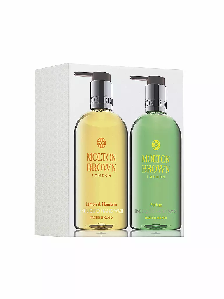 MOLTON BROWN | Geschenkset - Lemon & Mandarin and Puritas Hand Wash Set 2x300ml | transparent