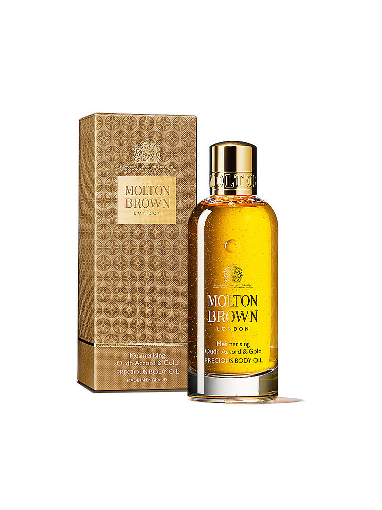 MOLTON BROWN Mesmerising Oudh Accord & Gold Body Oil 300ml transparent