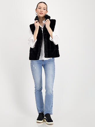 MONARI | Gilet in Felloptik