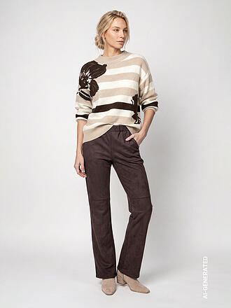 MONARI | Marlenehose in Lederoptik