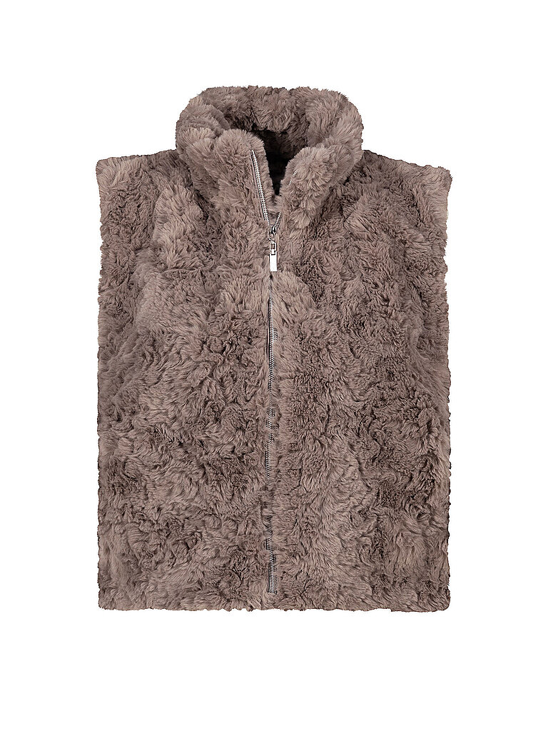 MONARI Gilet in Felloptik braun | 34