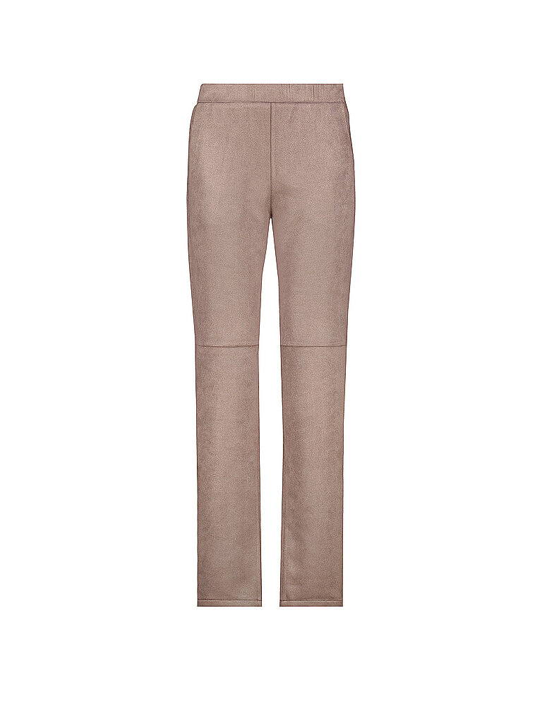 MONARI Hose in Velourslederoptik camel | 34