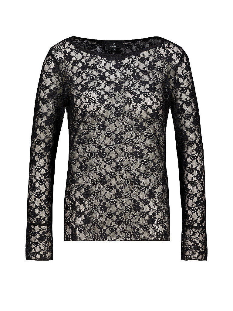 MONARI Langarmshirt schwarz | 46