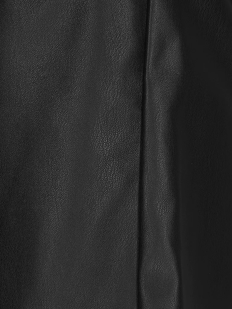 MONARI | Bermuda in Leder Optik | schwarz