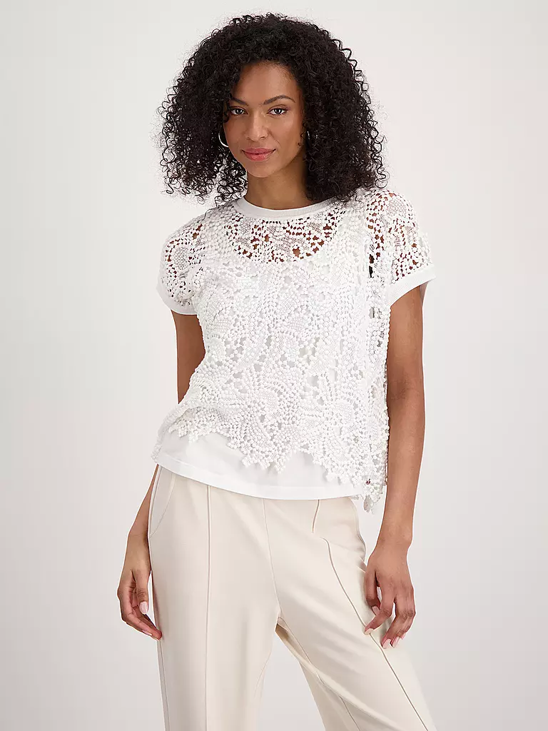 MONARI | Blusenshirt  | creme