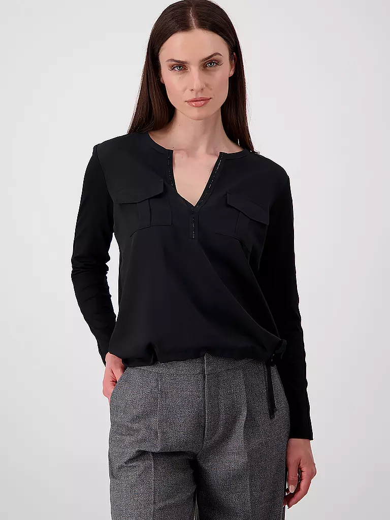 MONARI | Blusenshirt | schwarz