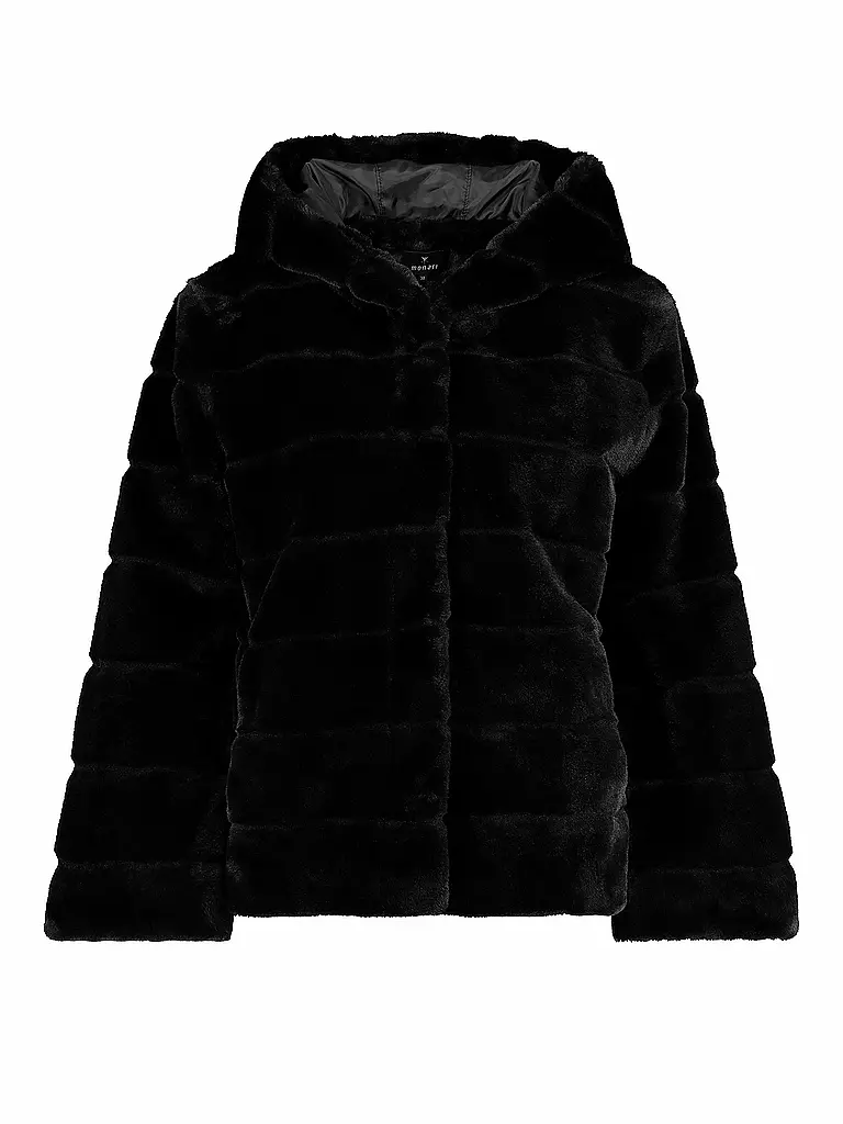 MONARI | Felljacke | schwarz