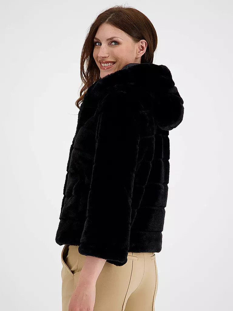 MONARI | Felljacke | schwarz