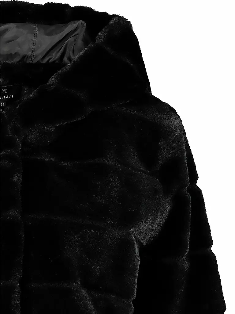 MONARI | Felljacke | schwarz