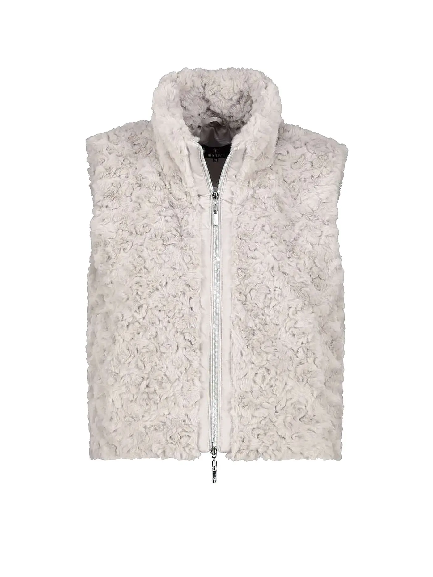 MONARI | Gilet in Felloptik | creme