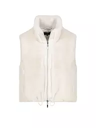 MONARI | Gilet in Felloptik | creme